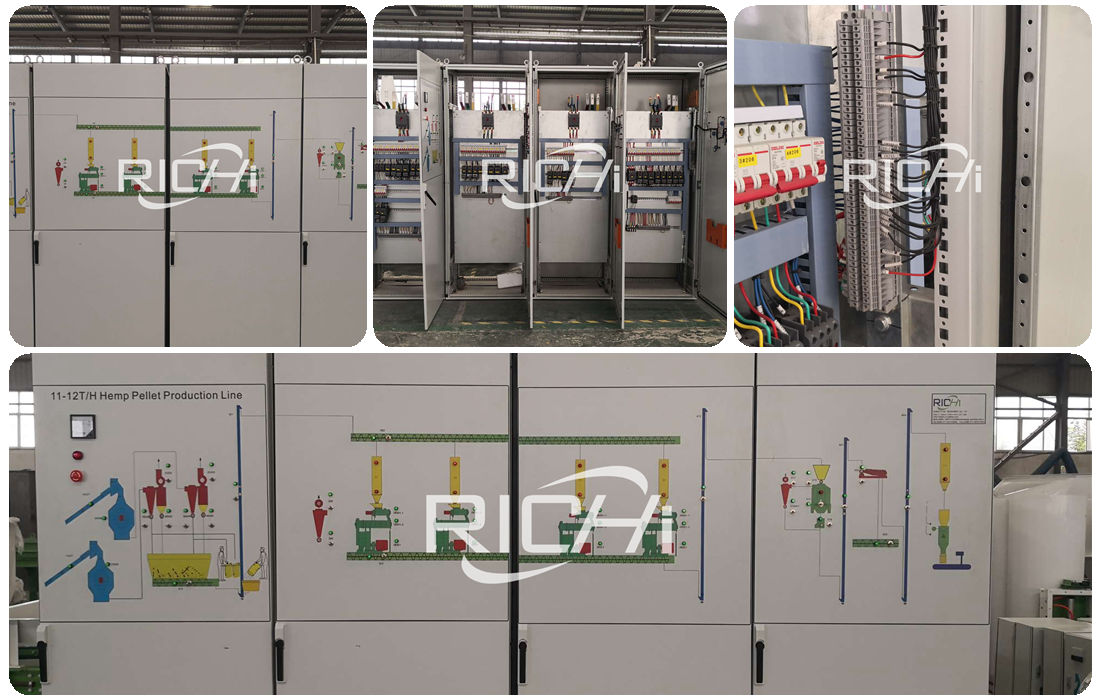 Electric control cabinet for this large scale cattle feed plant project