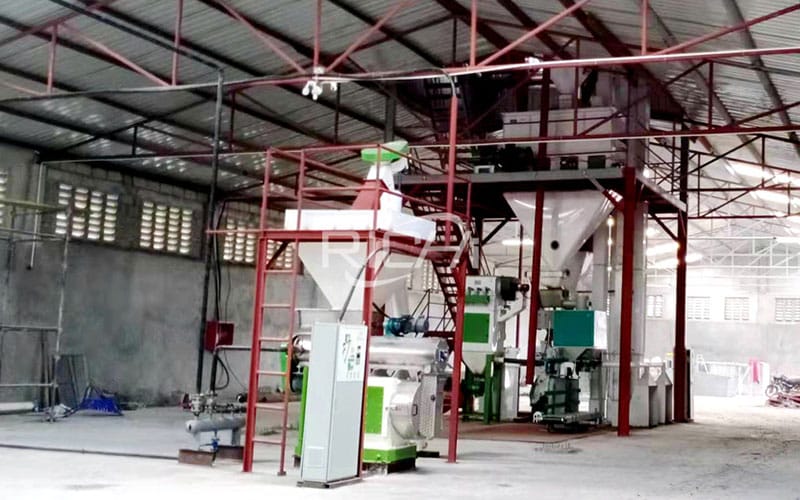 poultry feed pellet production line low cost of maintenance and small area of land covered saving investment capacity 1ton hr 30 poultry feed production line how it works