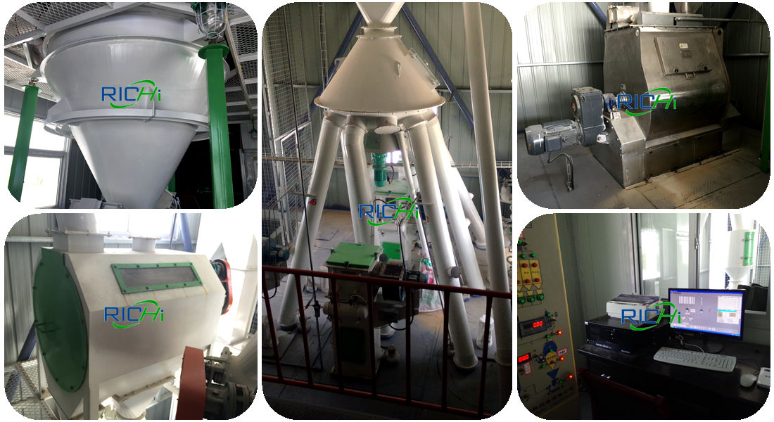 Kenya 5t/h poultry mash feed production line project site