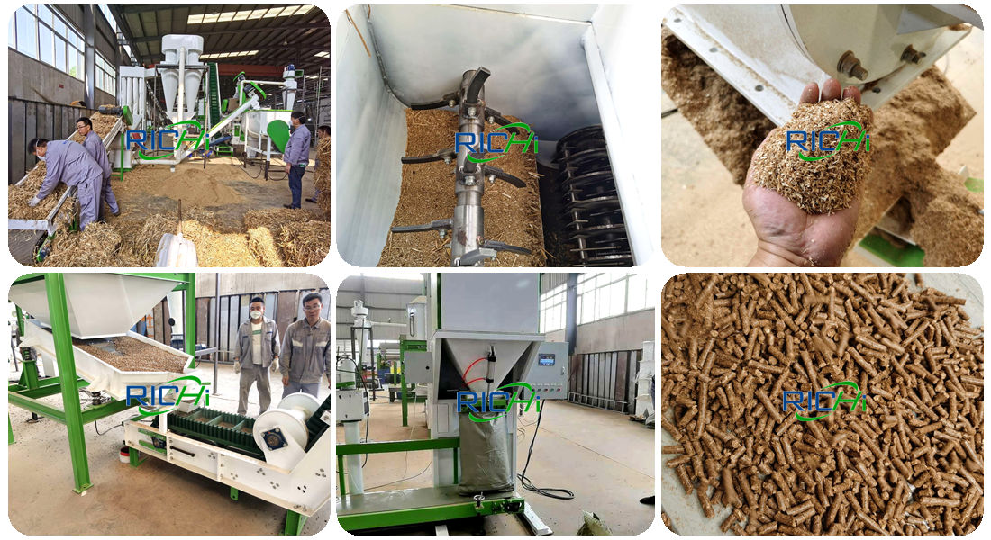 Straw Pellet Machine Making Rice Straw And Wheat Straw Pellet