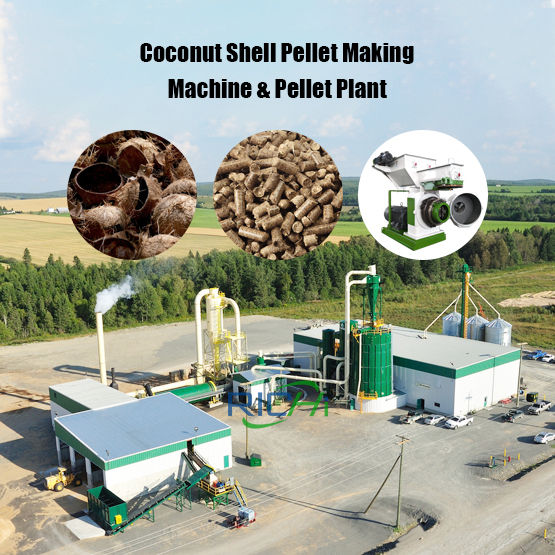 Coconut Shell Pellet Making Machine & Pellet Plant
