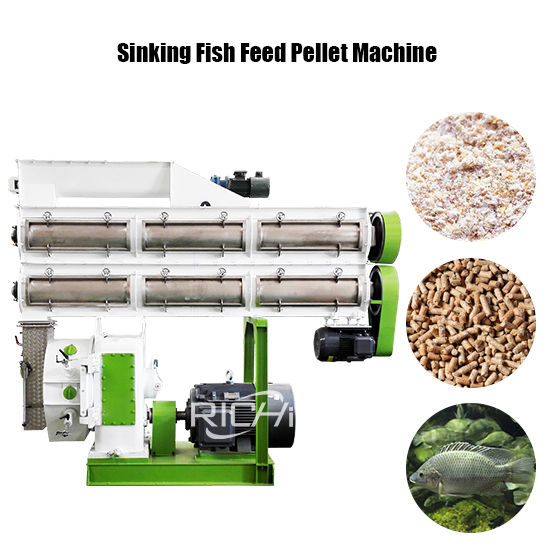 Sinking Fish Feed Pellet Machine