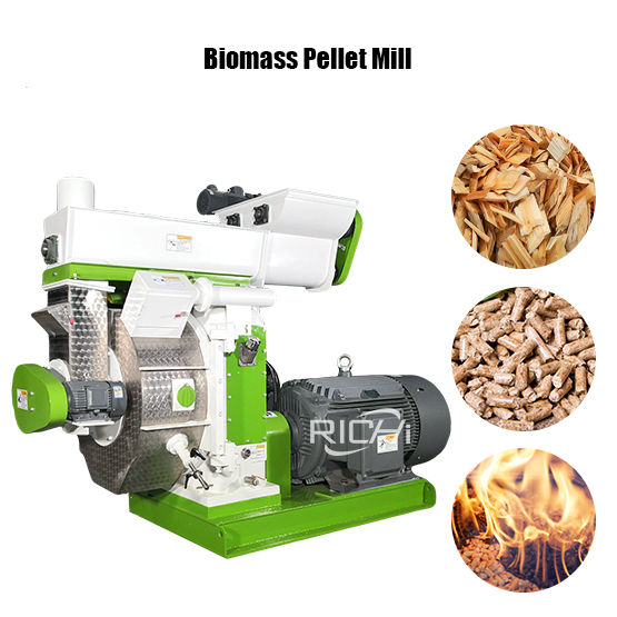 How does a wood pellet machine work?