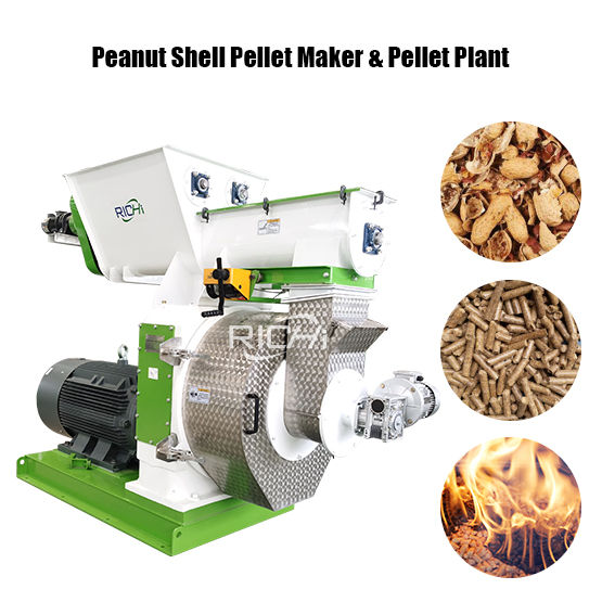 Peanut Shell Pellet Maker & Pellet Plant