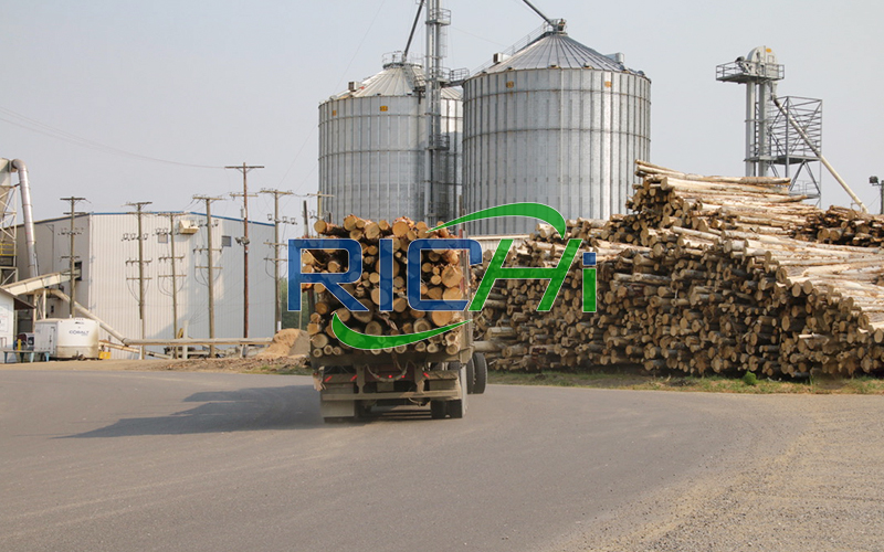 3-5TPH Rubber Wood Pellet Production Line In China