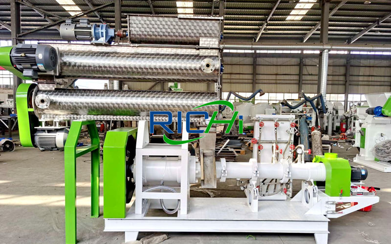 Floating Fish Feed Machine For 1200-1500KG/H Trout Feed Plant In Puerto Rico