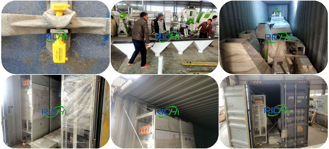 Equipment delivery of Algeria 10-15tph automatic poultry feed factory project