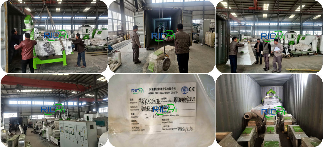 Equipment delivery of 10-15 tons full automatic poultry feed plant for sale Algeria 