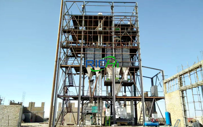 Uzbekistan 10-15T/H Large Commercial Poultry Feed Mill Plant Project