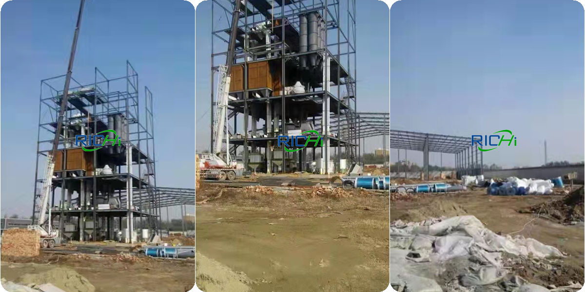 Uzbekistan 10-15T/H Large Commercial Chicken Feed Mill Plant Project