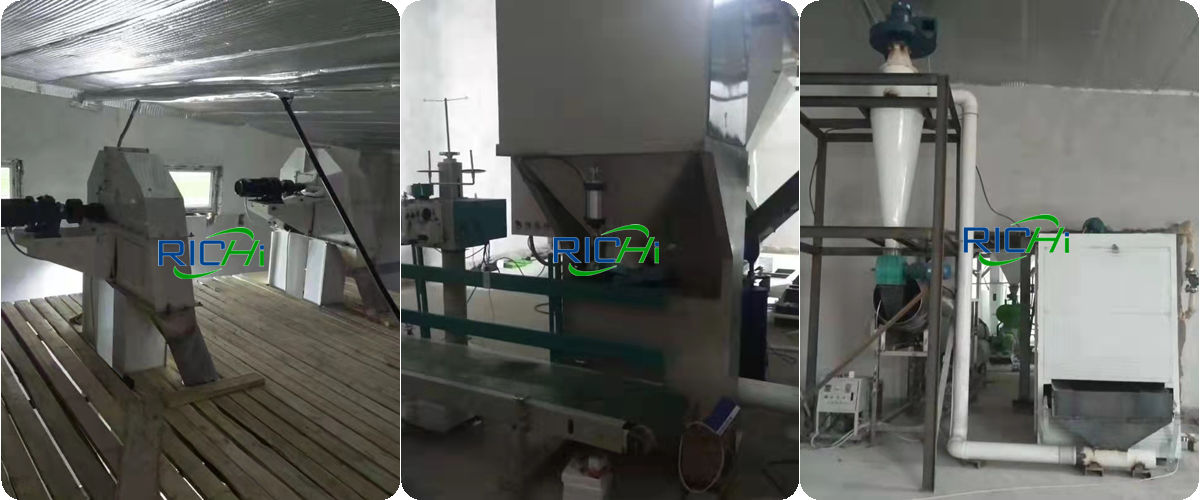 Uzbekistan 1T/H Floating Fish Feed Production And 1-2TPH Extruded Cattle Feed Plant