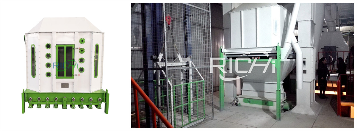 Cooling section of
        9-10t/h compound animal feed mill plant
