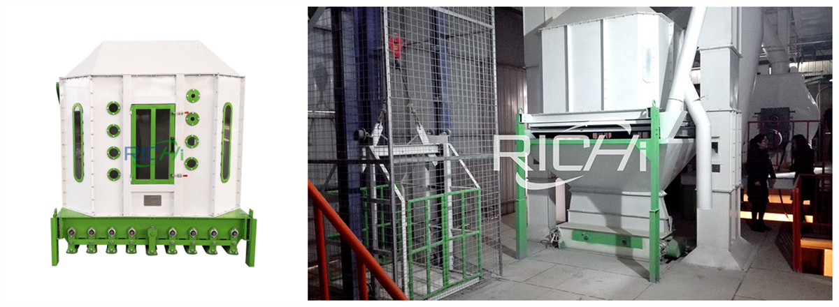 Cooling section of
        9-10t/h compound animal feed mill plant