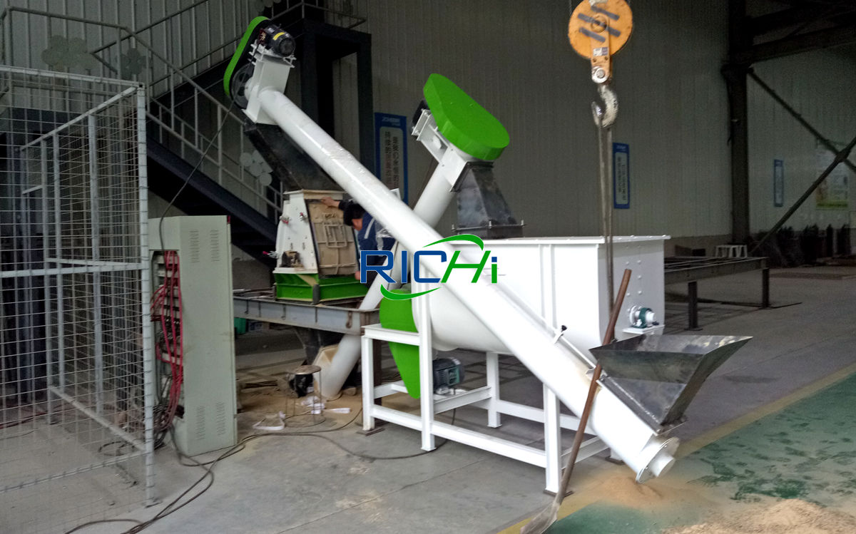 animal feed manufacturing process machine of poultry feed plant