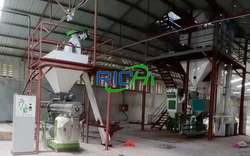 Tanzania 3-5T/H Animal Livestock Poultry Pellet And Mash Feed Mill Project