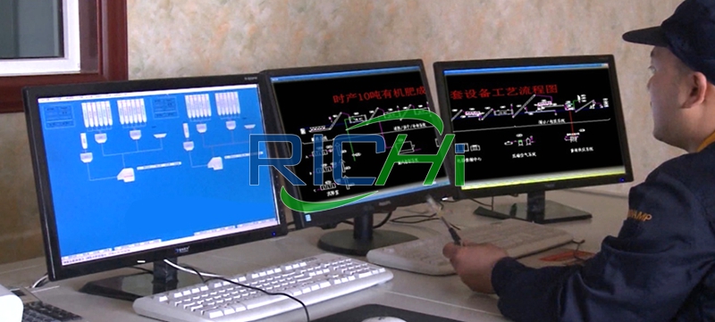 Main organic fertilizer production line process flow