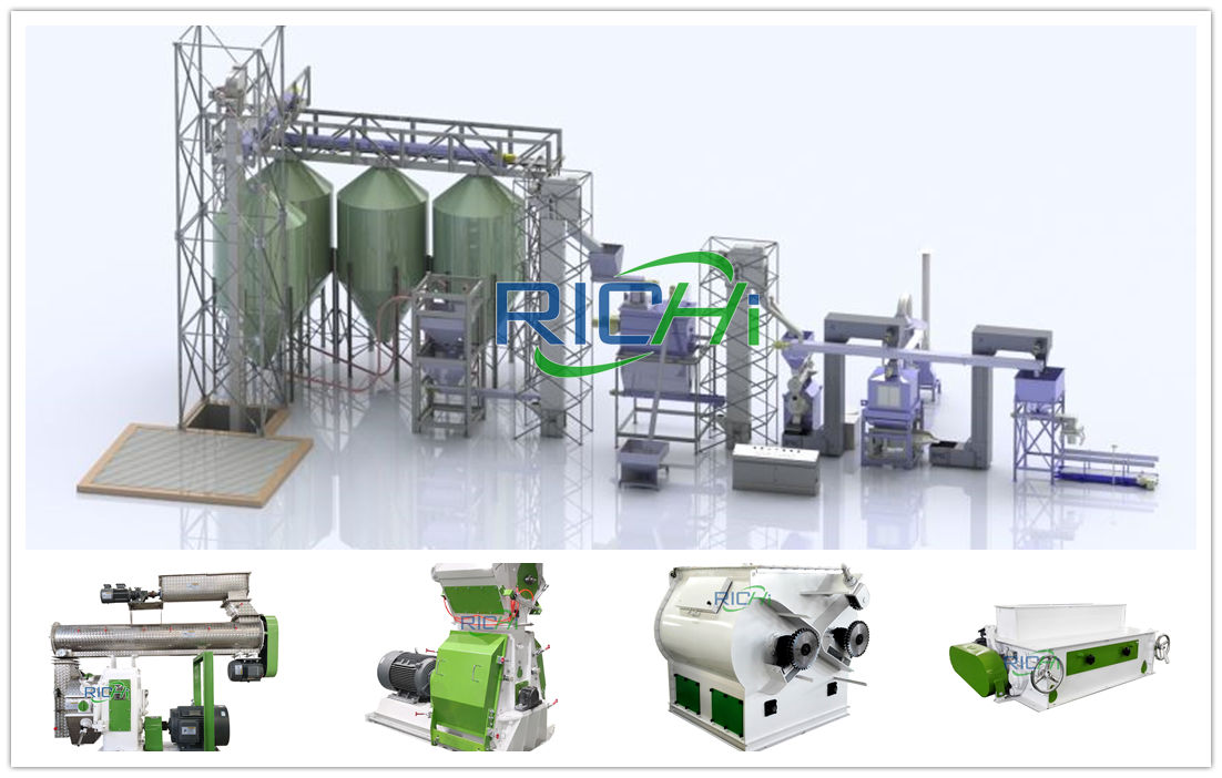 38ton per hour poultry animal feed processing plant