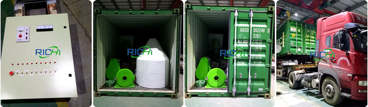 Equipment delivery of 1-2 ton per hour automatic poultry pellet feed plant for sale Senegal