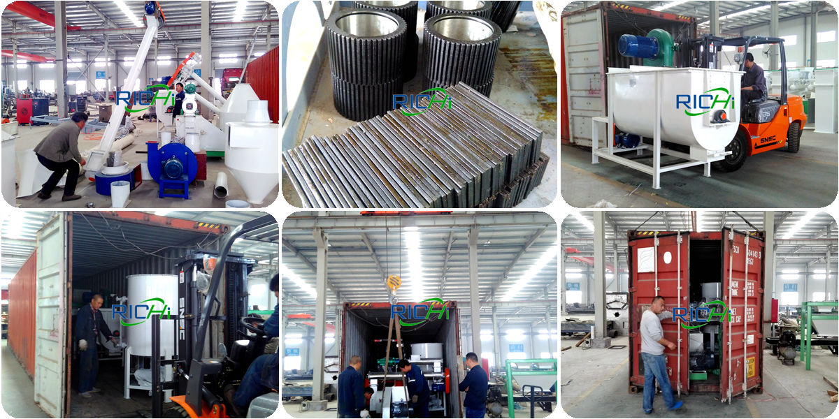 Equipment delivery for 1-2T/H cmmercial scale chicken feed production line equipment for sale Cape Verde
