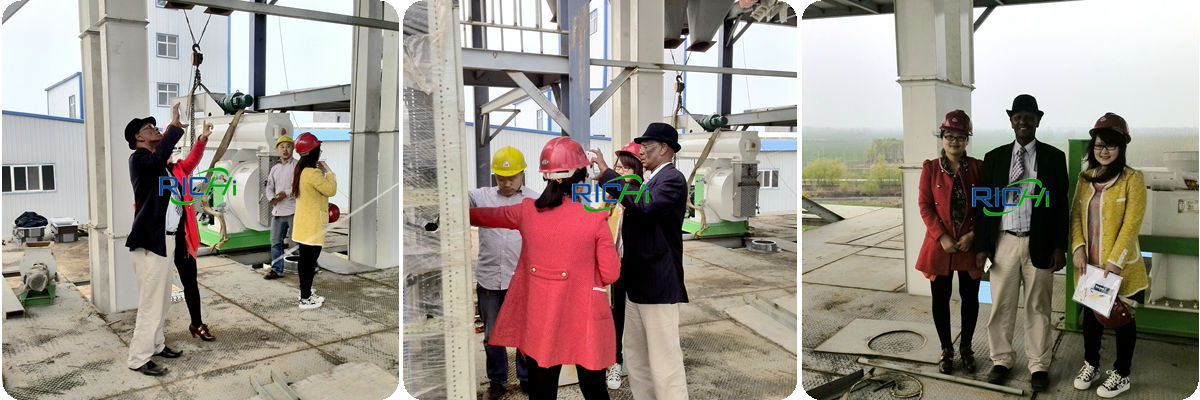 Somali customer visits one of our China feed factory project site