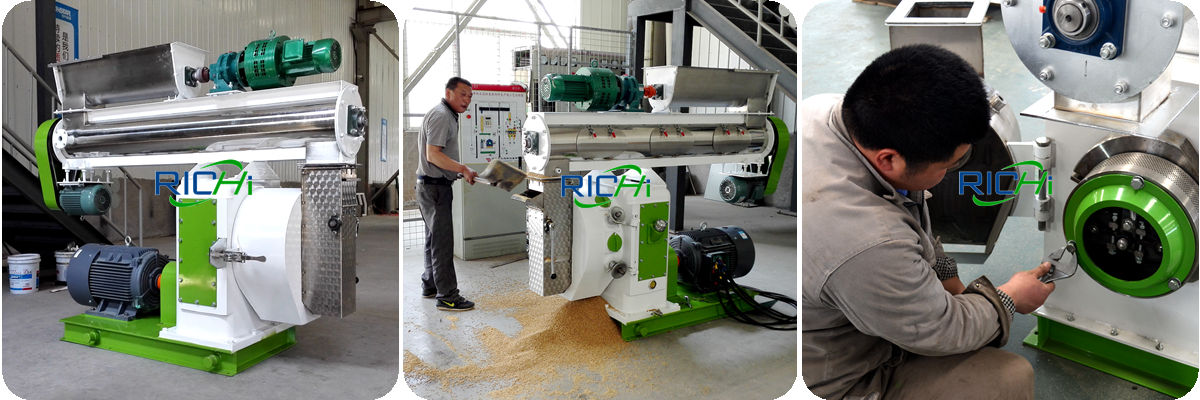 boiler livestock poultry animal feed pellet making machine