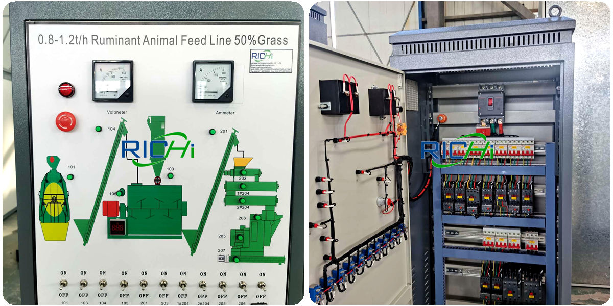 Uzbekistan 0.8-1.2 T/h Cattle Sheep Feed Pellet Production Line