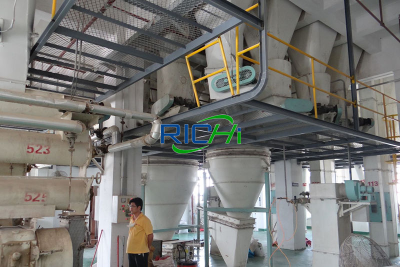 production plant for stock feeds