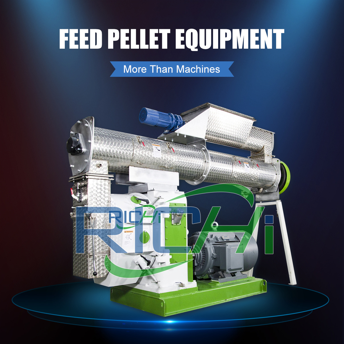 animal feed processing plant with pig