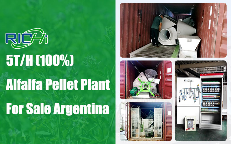 [New order] 5T/H Cattle Feed Alfalfa Pellet Plant For Sale Argentina