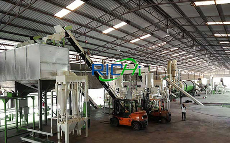 20TPH Wood Fuel Biomass Pellet Plant For Waste Wood Board Plates Panel Slab Sheet Material