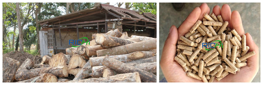 high efficiency small capacity biomass wood pellet machine