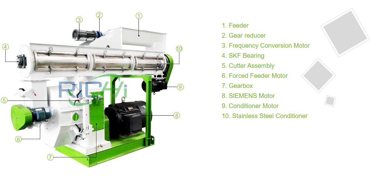 mech pro cattle feed pellet machine cattle feed mixer for sale