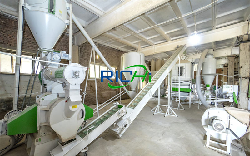 Easy To Operate 1-2T/H Poultry Feed Mill Equipment For Sale Nigeria