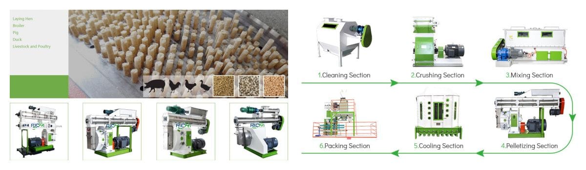 animal feed granulator for sale rabbit feed pellet making machine