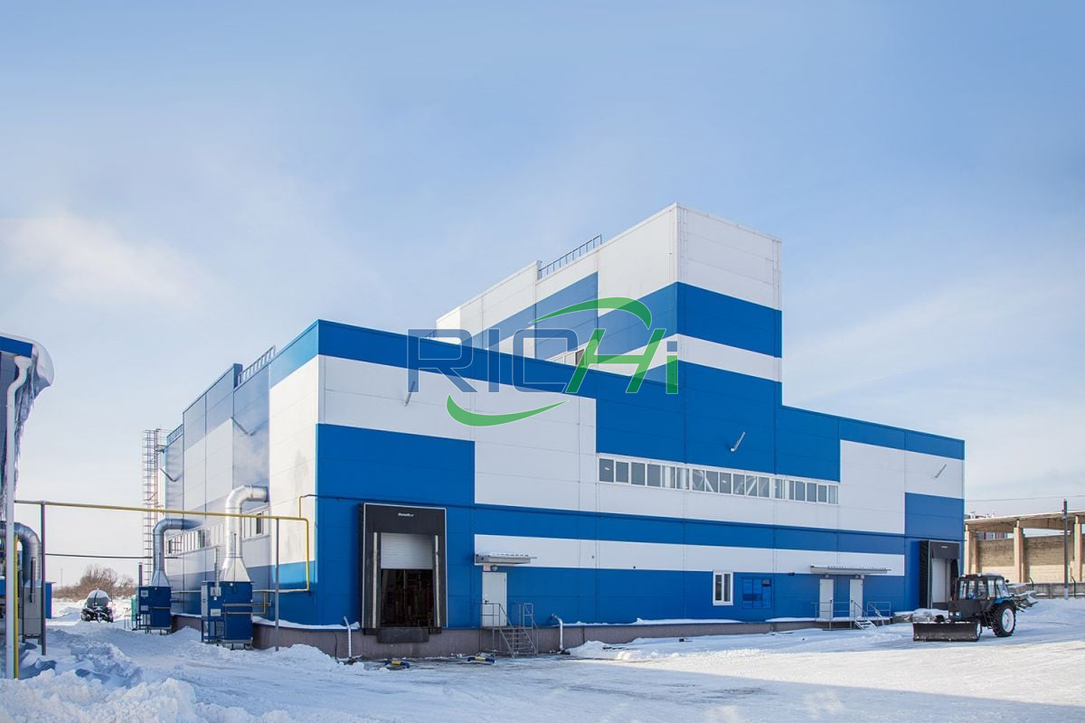 5T/H Extruded Fish Feed mill in Russia