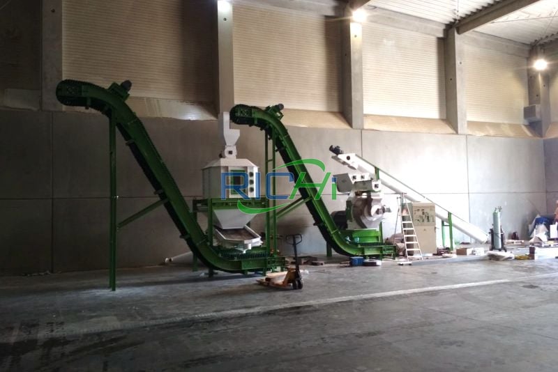 Peanut shell pellet machine plant in Brazil