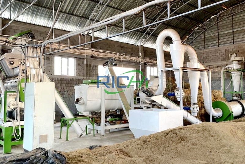 Peanut shell pellet production line in Nigeria