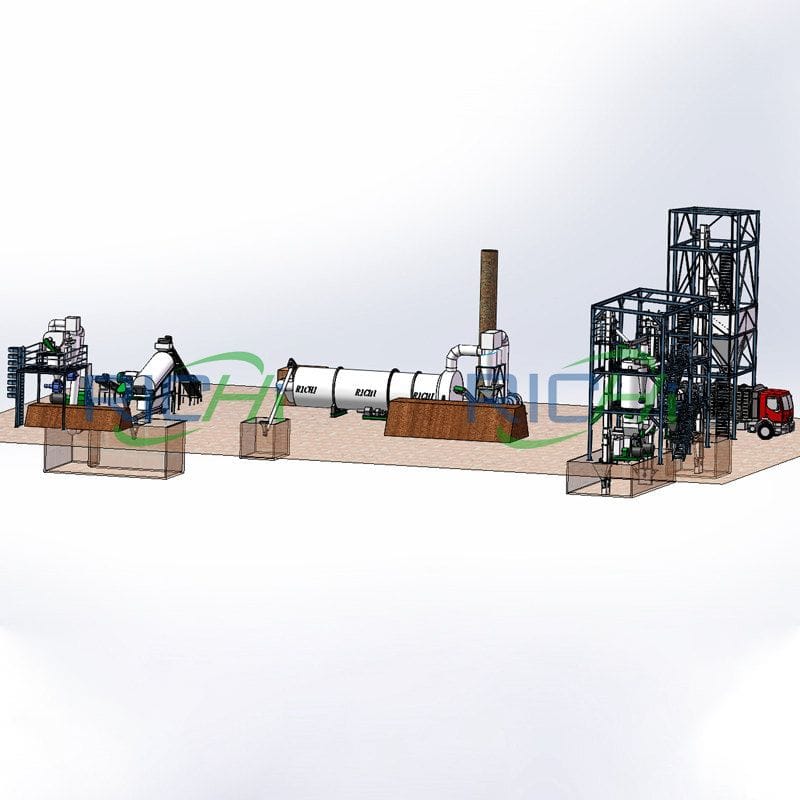 1-2 t/h Olive Pomace Pellet Production Line