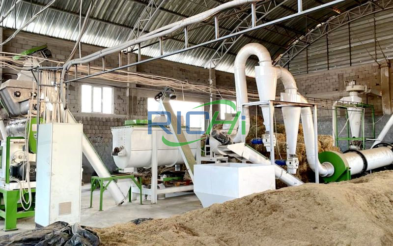 4 T/H Napier Grass Pellet Production Line In India