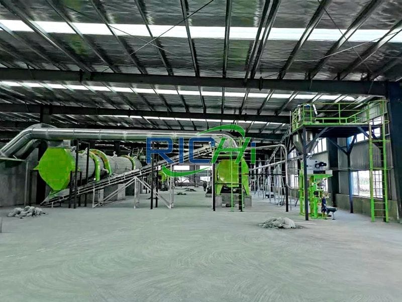 How to configure a chicken manure pellet production line