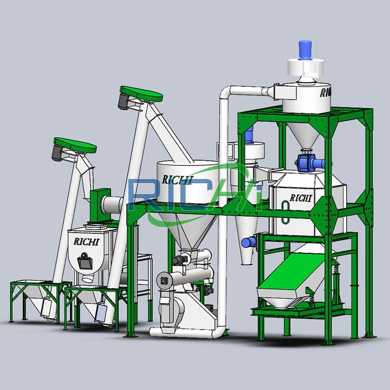 2-3T/H manufacturing process of cattle feed