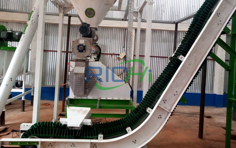 1-1.5 T/H Sunflower Shell & Oil Residue Pellet Plant In Kazakhstan