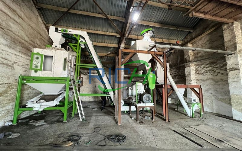 5T/H Sunflower Meal Feed Pellet Production Line In Russia