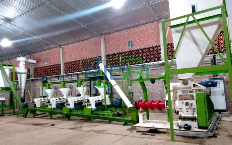  3-5T/H Pig Feed Production Line In Bolivia