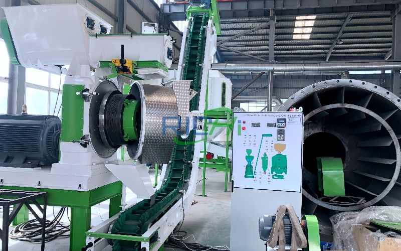500-700KG/H Wood Pellet Production Line In North Macedonia