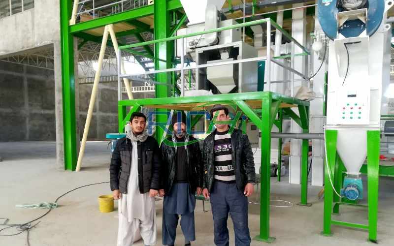 Afghanistan 10-15T/H Automatic Chicken Feed Mill Project