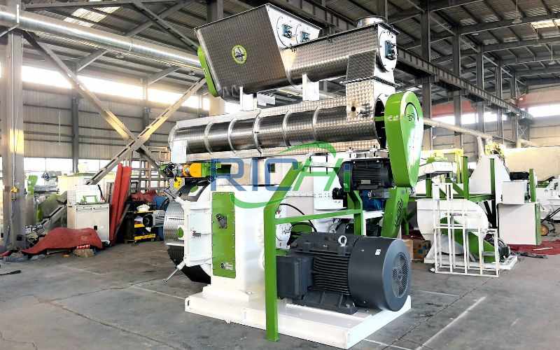 1-2T/H Electric Hay Pellet Machine for sale Russia