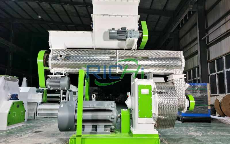 1T/H Grass Pellet Press in Kyrgyzstan