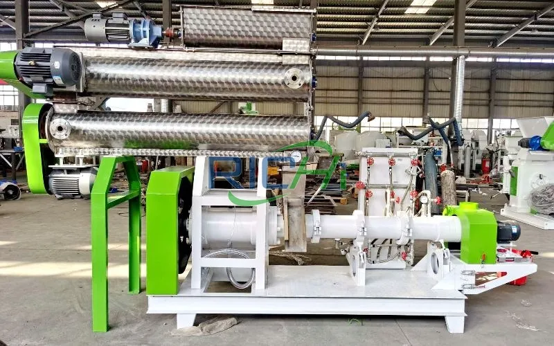 350-400KG/H Wet Type Floating Fish Feed Extruder in Philippines