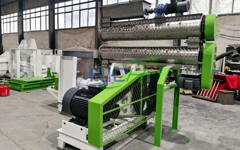 500-600KG/H Wet Type Fish Feed Extruder in France